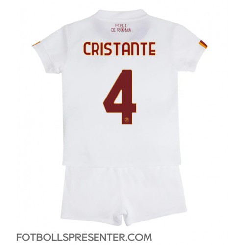 AS Roma Bryan Cristante #4 Bortatröja Barn 2022-23 Kortärmad (+ korta byxor)